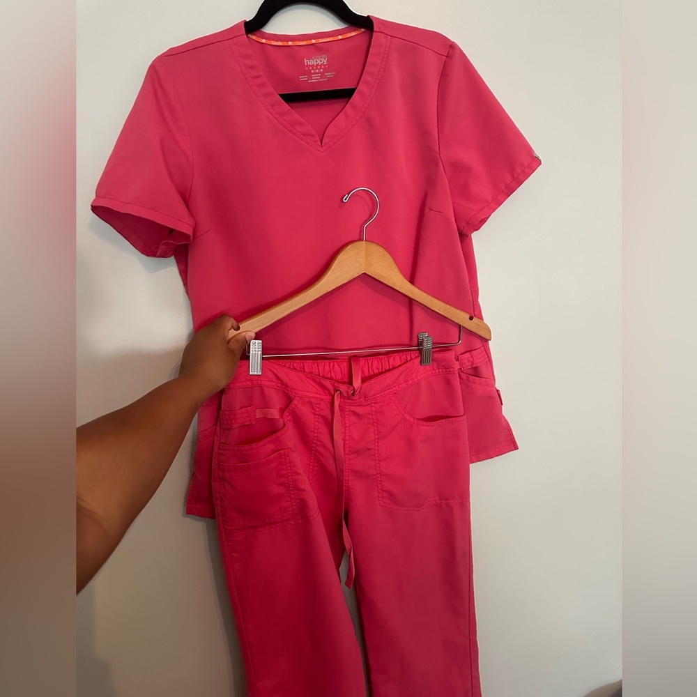 PINK SCRUB SET